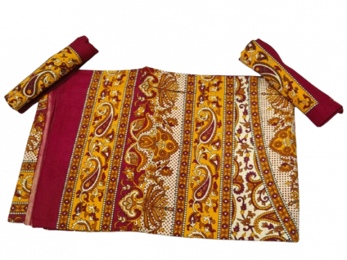 BEDSHEET JAIPUR PRINTED 90X108 2 PILLOW COVER